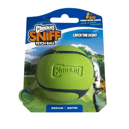 Chuckit! Sniff Fetch Ball Peanut Butter M *