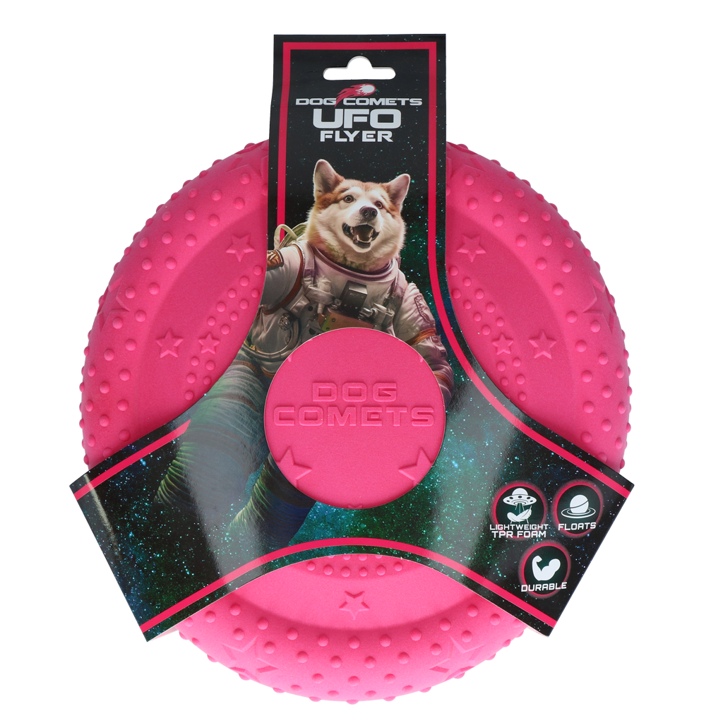 Dog Comets UFO Flyer Rosa *