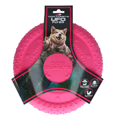 Dog Comets UFO Flyer Rosa *