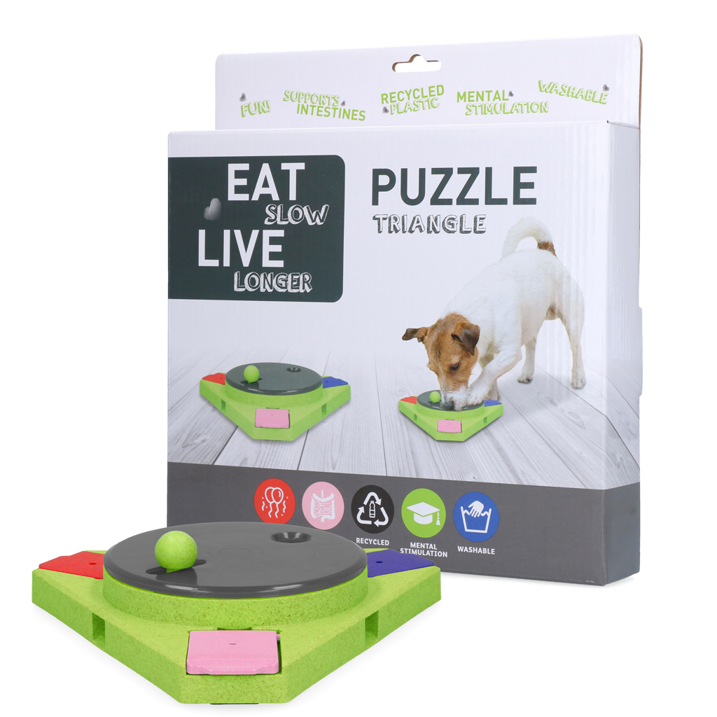 Eat Slow Live Longer Puzzle Triangle *