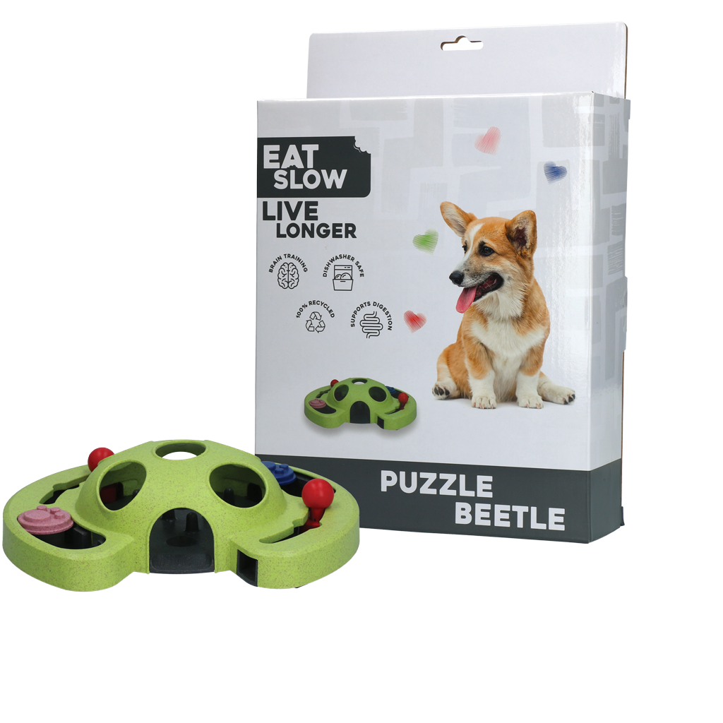 Eat Slow Live Longer Puzzle Beetle *