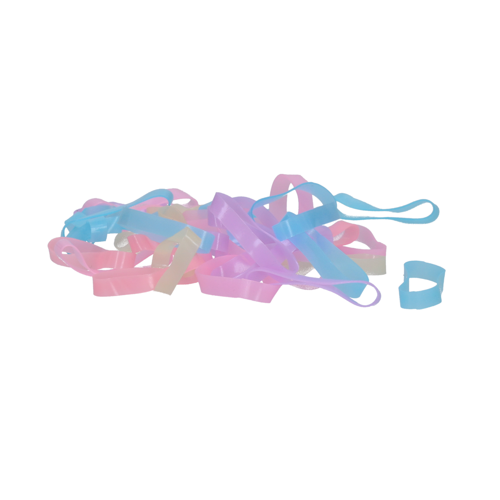 Excellent Horse Rubber Bands Silicone Rainbow *
