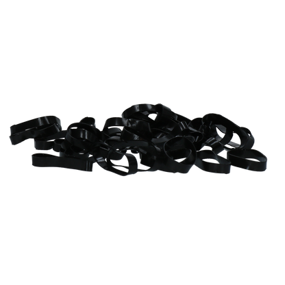 Excellent Horse Rubber Bands Silicone Black *