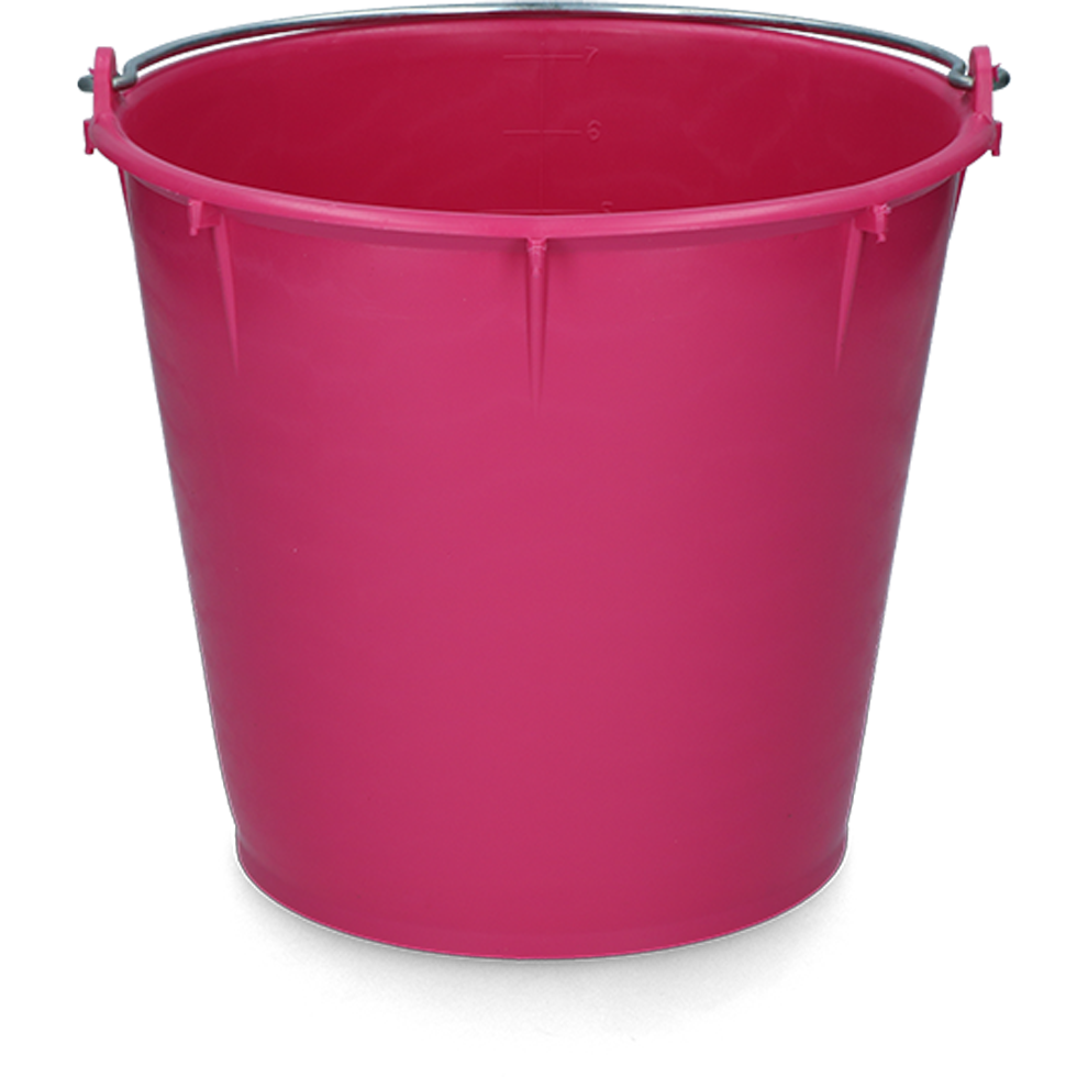 Eimer 7 l mit Griff Rosa
