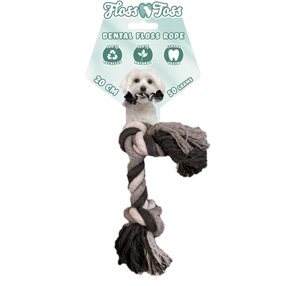 Floss Toss Dental Rope 2 Knot - 20 cm *