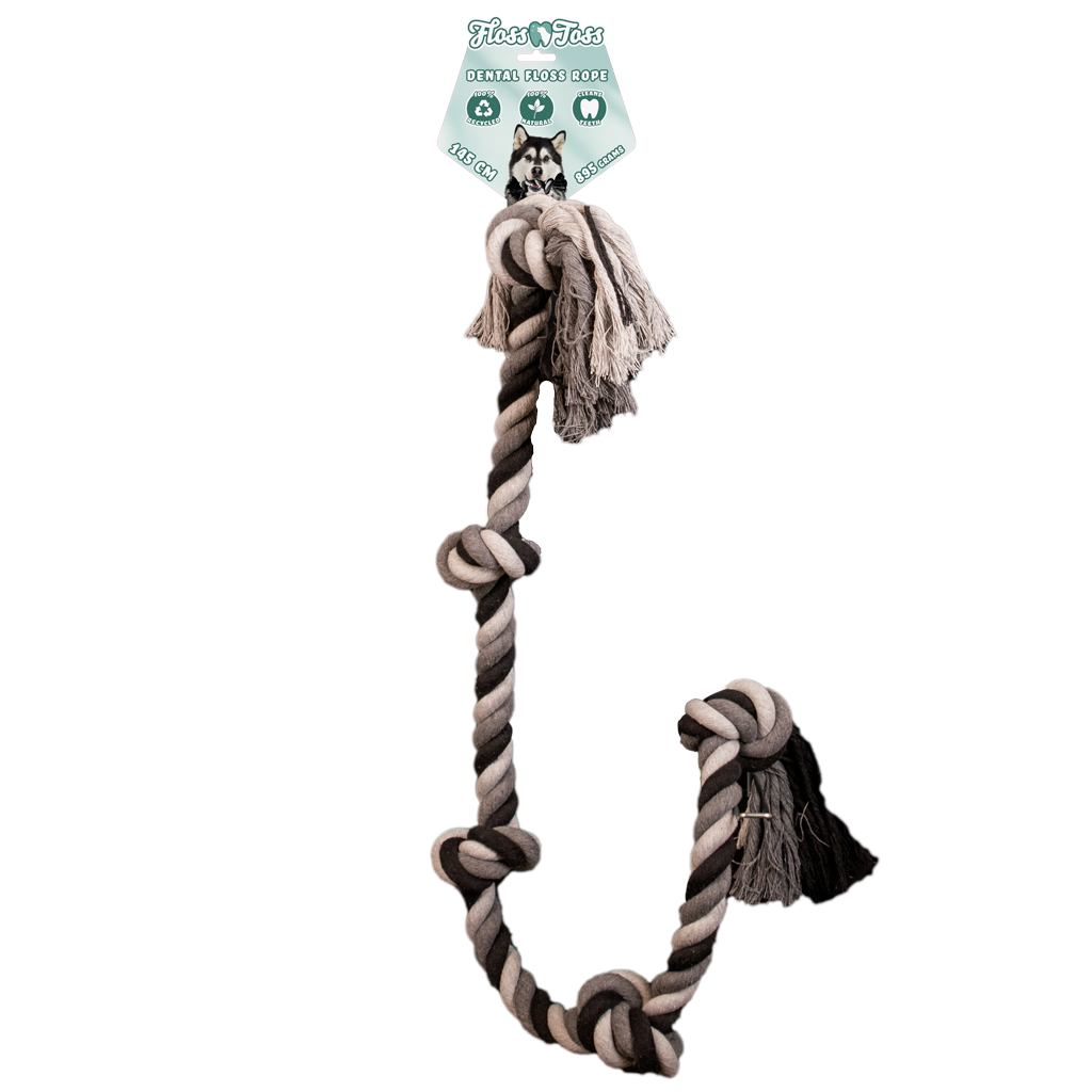 Floss Toss Dental Rope 5 Knot - 145 cm *