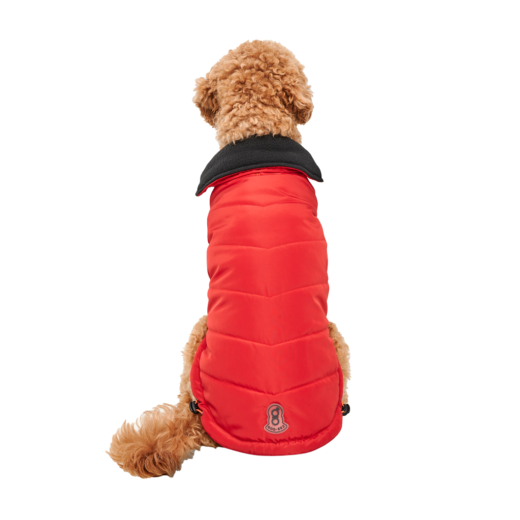 Goo-eez Mock Neck Signature Wrap Jacket XXL Rot/Schwarz *