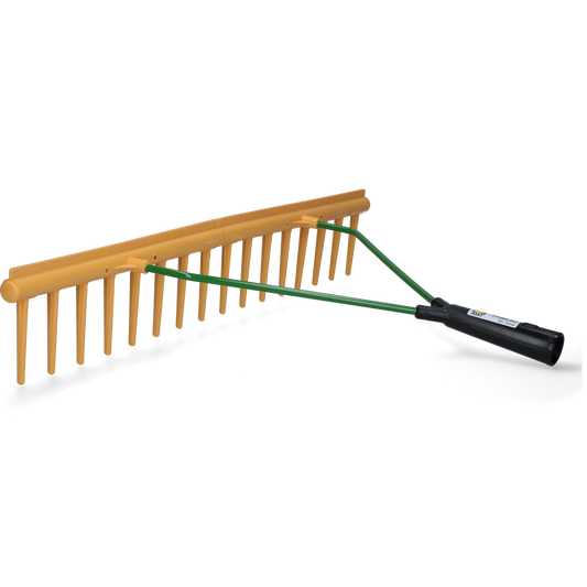 Heurechen mit Egalisierkante 64 cm, 16 Zähne *