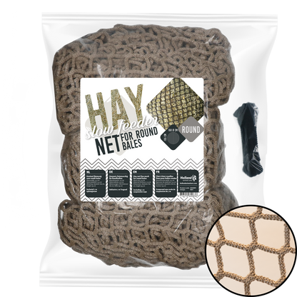 Hay Slow Feeder Net Rundballen