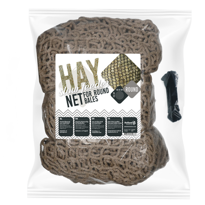 Hay Slow Feeder Net Rundballen