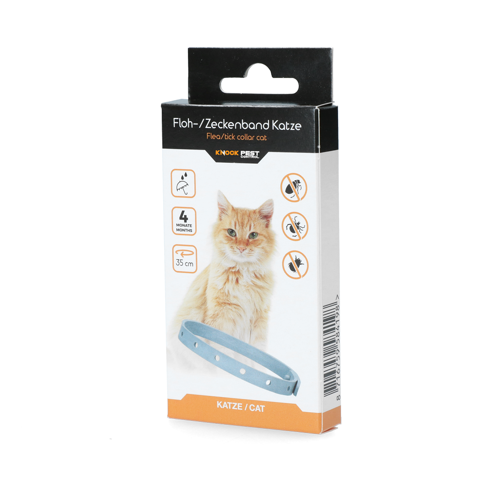 Knock Pest Floh/Zeckenhalsband Katze 33 cm DE