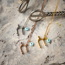 Sterlingsilber Spur-Halskette mit Evil Eye – Symbol für Stärke, Schutz & Eleganz