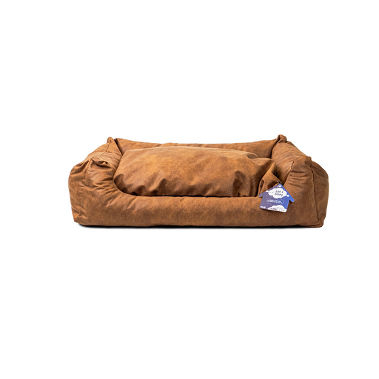 Let's Sleep Sweet Dreams Hundekorb Mit Kissen XL Cognac *