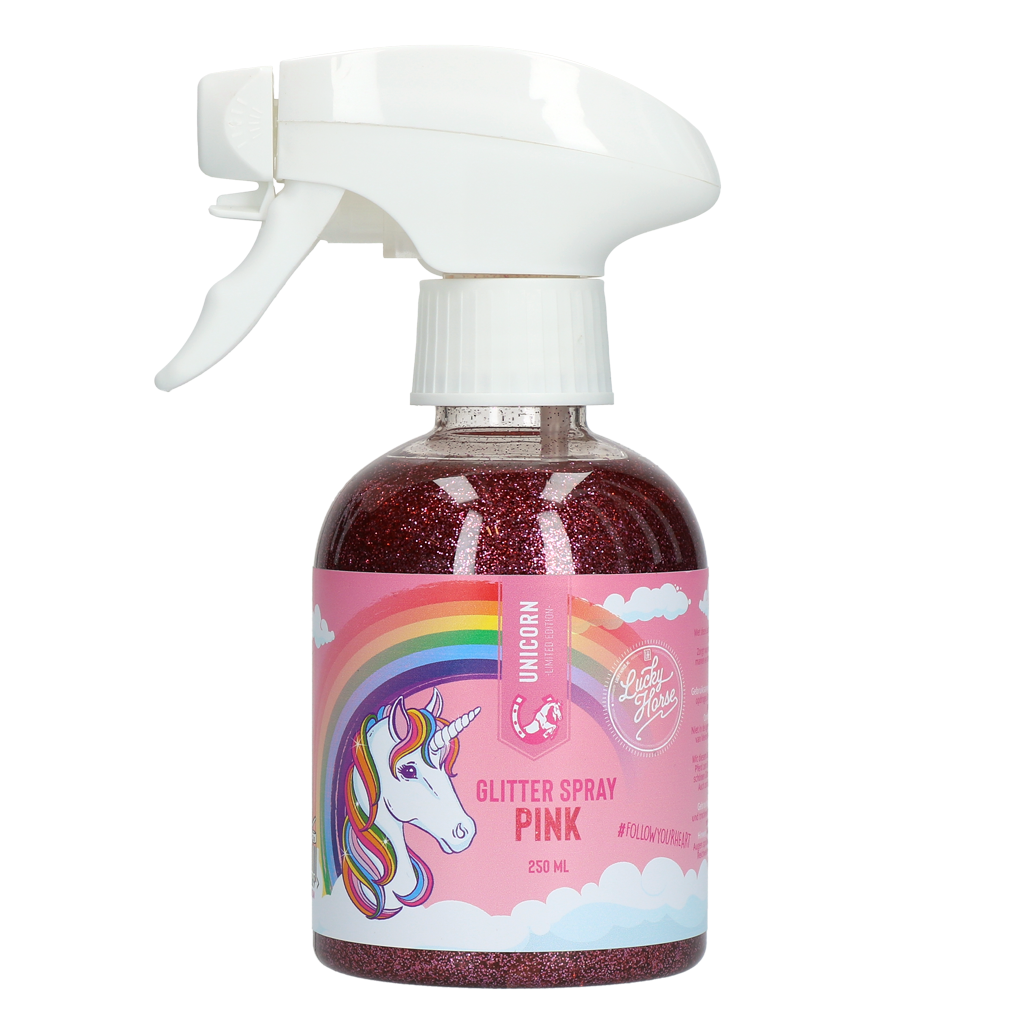 Lucky Horse Unicorn Glitzerspray Rosa