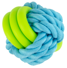 Pawise Fetch & Play Twin Rope Ball