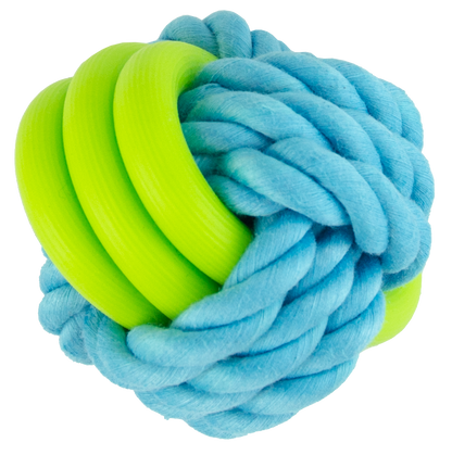 Pawise Fetch & Play Twin Rope Ball