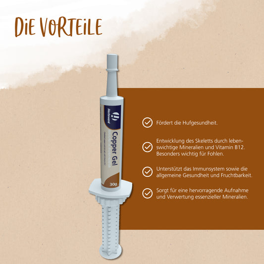 Hestevard Copper Gel – Hochwertige Kupfer- & Zinkversorgung für Pferde