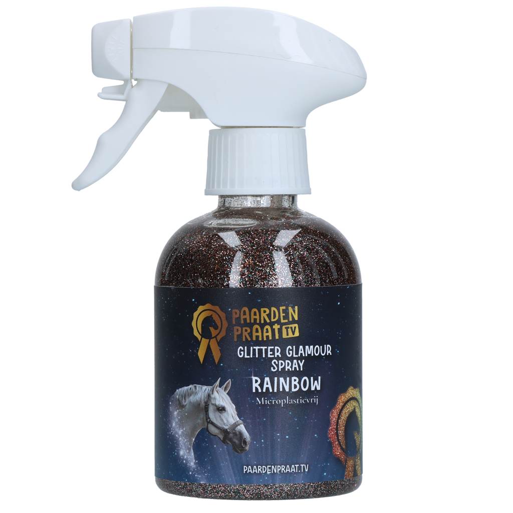 Paardenpraat TV Glitter Glamour Spray Regenbogen