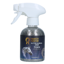 Paardenpraat TV Glitter Glamour Spray Silber