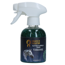 Paardenpraat TV Glitter Glamour Spray Türkis
