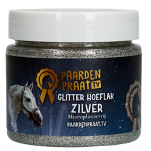 Paardenpraat TV Glitzer Huflack Silber *