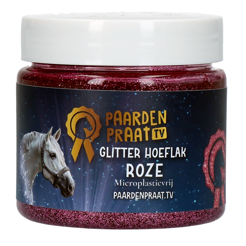 Paardenpraat TV Glitzer Huflack Rosa *