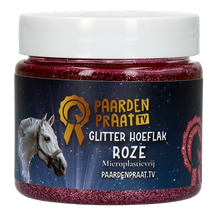 Paardenpraat TV Glitzer Huflack Rosa *
