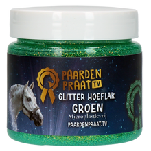 Paardenpraat TV Glitzer Huflack Türkis