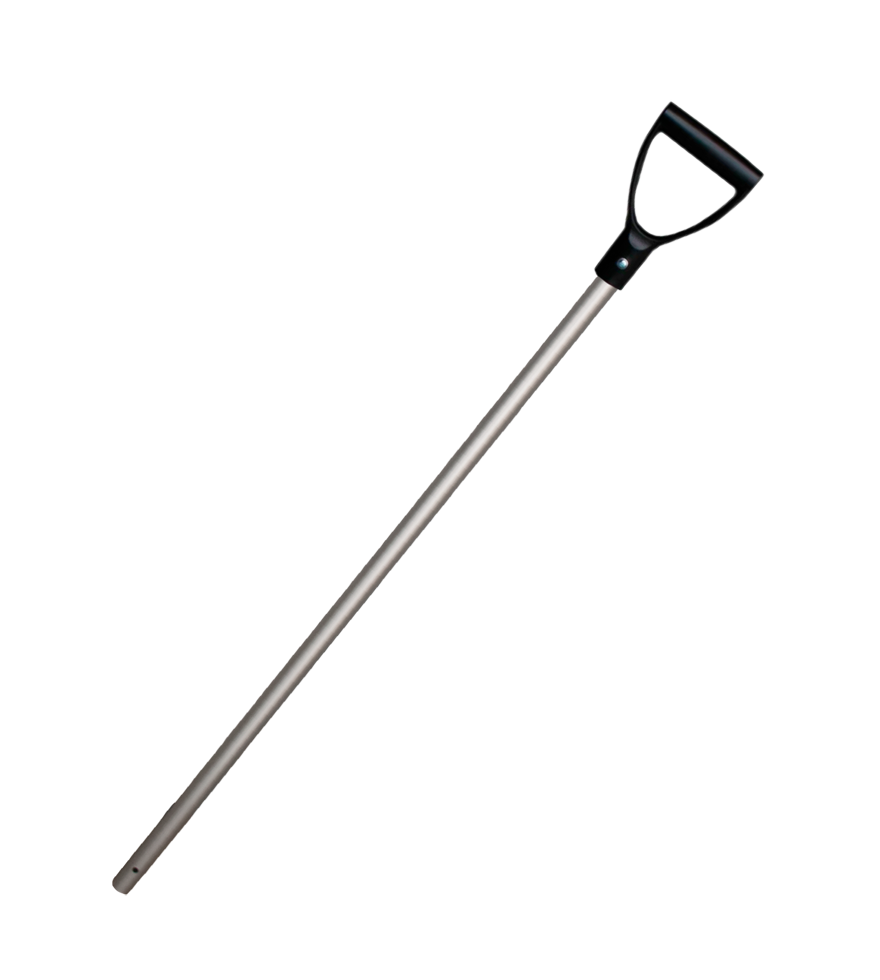 Schaufelstiel Aluminium 28x105 cm Schwarzer Griff
