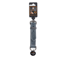 Spotted! Pro Lederhalsband Grau 2,5x40cm *