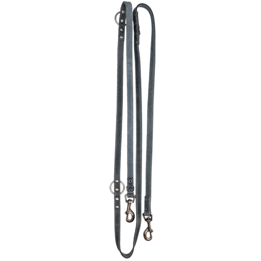 Spotted! Pro Leder Trainingsleine Grau 1,6 x 250 cm *