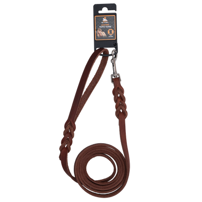 Spotted! Pro Leder Führleine Braun 1,6 x 180 cm (Bolzenhaken) *