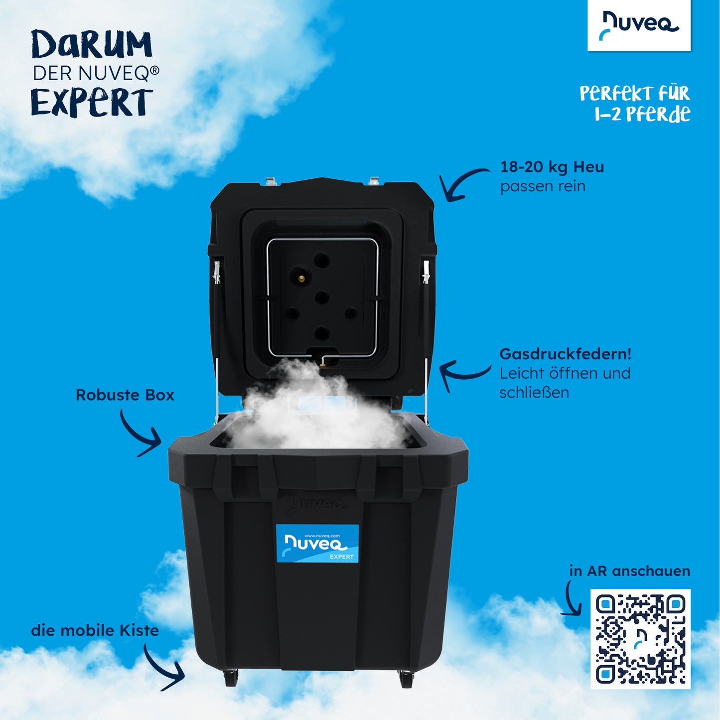 NUVEQ® Expert ECO – Der professionelle Heubedampfer für gesunde Pferde!
