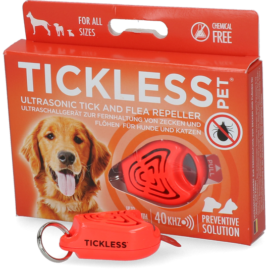 Tickless Pet Mindestschutz von 6 Monaten Orange *