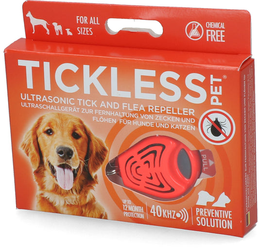 Tickless Pet Mindestschutz von 6 Monaten Orange *