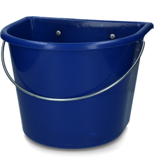 vPlast Futtertrog mit Haken und Griff 15 l Dunkelblau