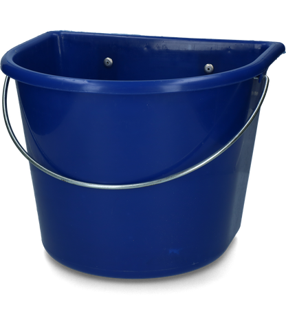 vPlast Futtertrog mit Haken und Griff 15 l Dunkelblau