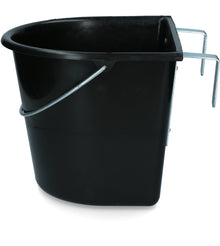 vPlast Futtertrog mit Haken und Griff 15 l Schwarz