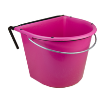 Futtertrog 15 l mit Einhängehaken und Henkel Rosa