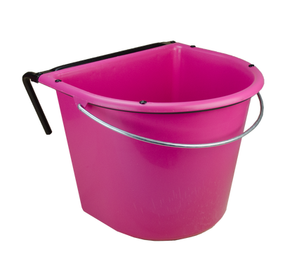 Futtertrog 15 l mit Einhängehaken und Henkel Rosa