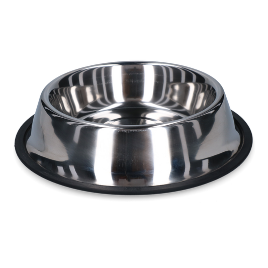 Anti-Rutsch Speise- & Trinkschale Edelstahl 450 ml Ø 19 cm *