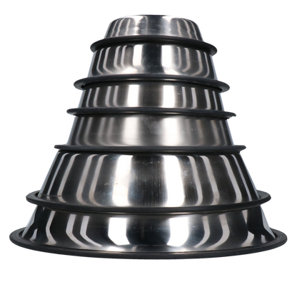 Anti-Rutsch Speise- & Trinkschale Edelstahl 450 ml Ø 19 cm *