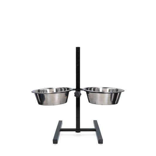 Futter- und Trinkschale Edelstahl T-Ständer Ø 21 cm (1,75 l) *