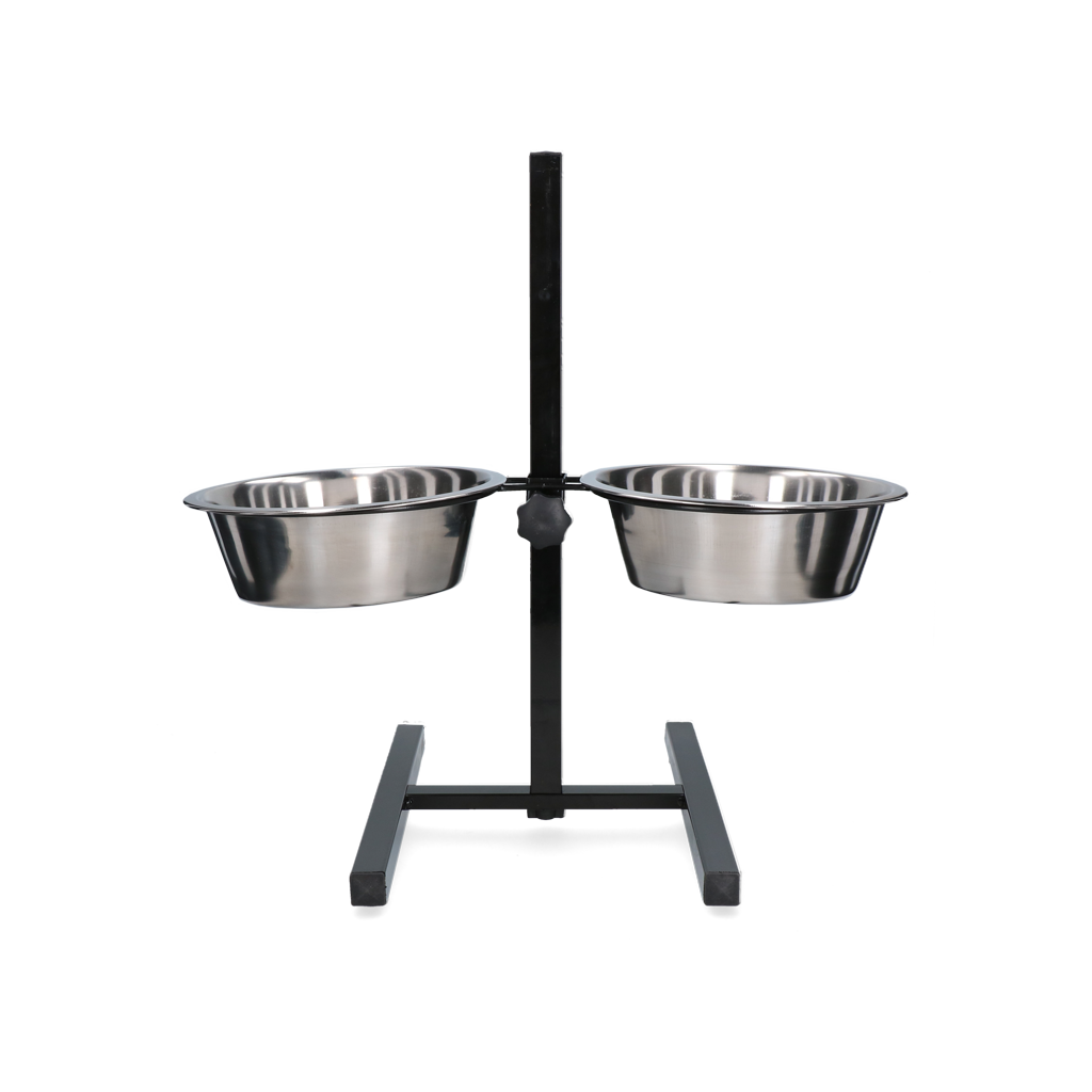 Futter- und Trinkschale Edelstahl T-Ständer Ø 25 cm (2,8 l) *