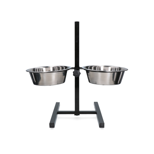 Futter- und Trinkschale Edelstahl T-Ständer Ø 25 cm (2,8 l) *