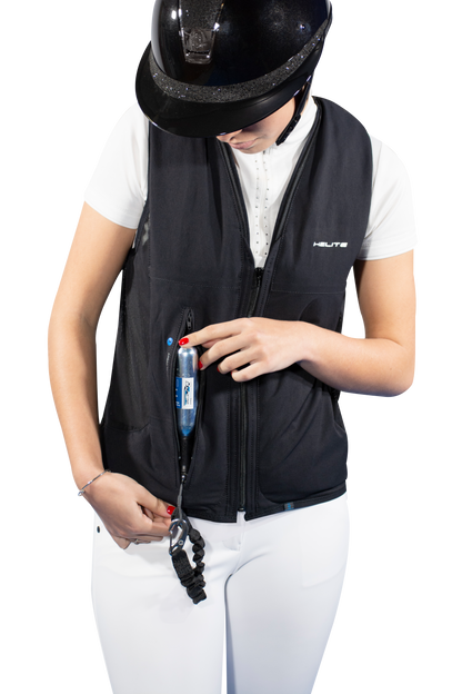 Helite ZIP'IN 2 Airbagweste – Flexibel, sicher & perfekt für Reiter (Größe XS - Lang)