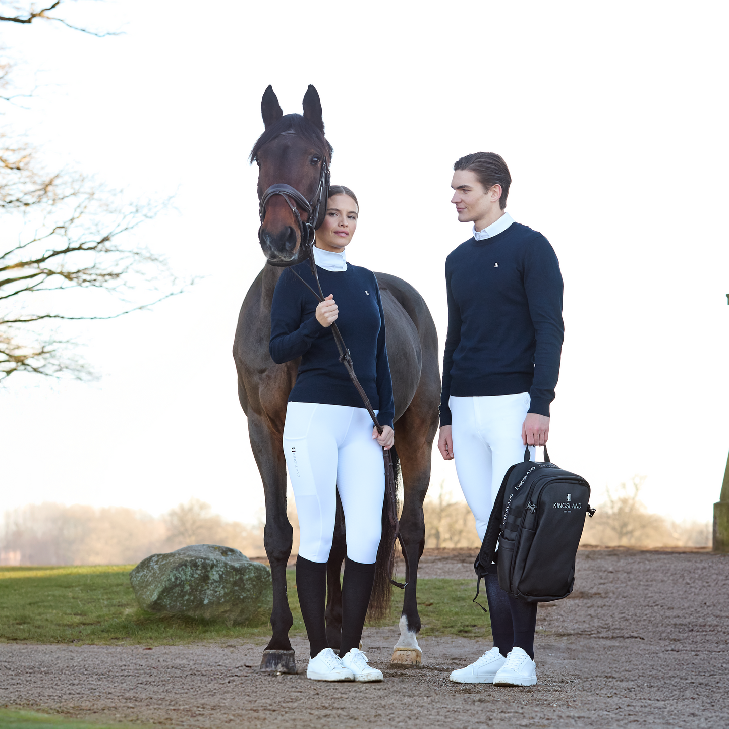 Classic Damen-Pullover mit O-Ausschnitt *