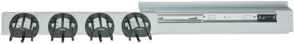 Trensenhalter Teleskopauszug incl. 4 Trensenhalter schwarz kunststoff